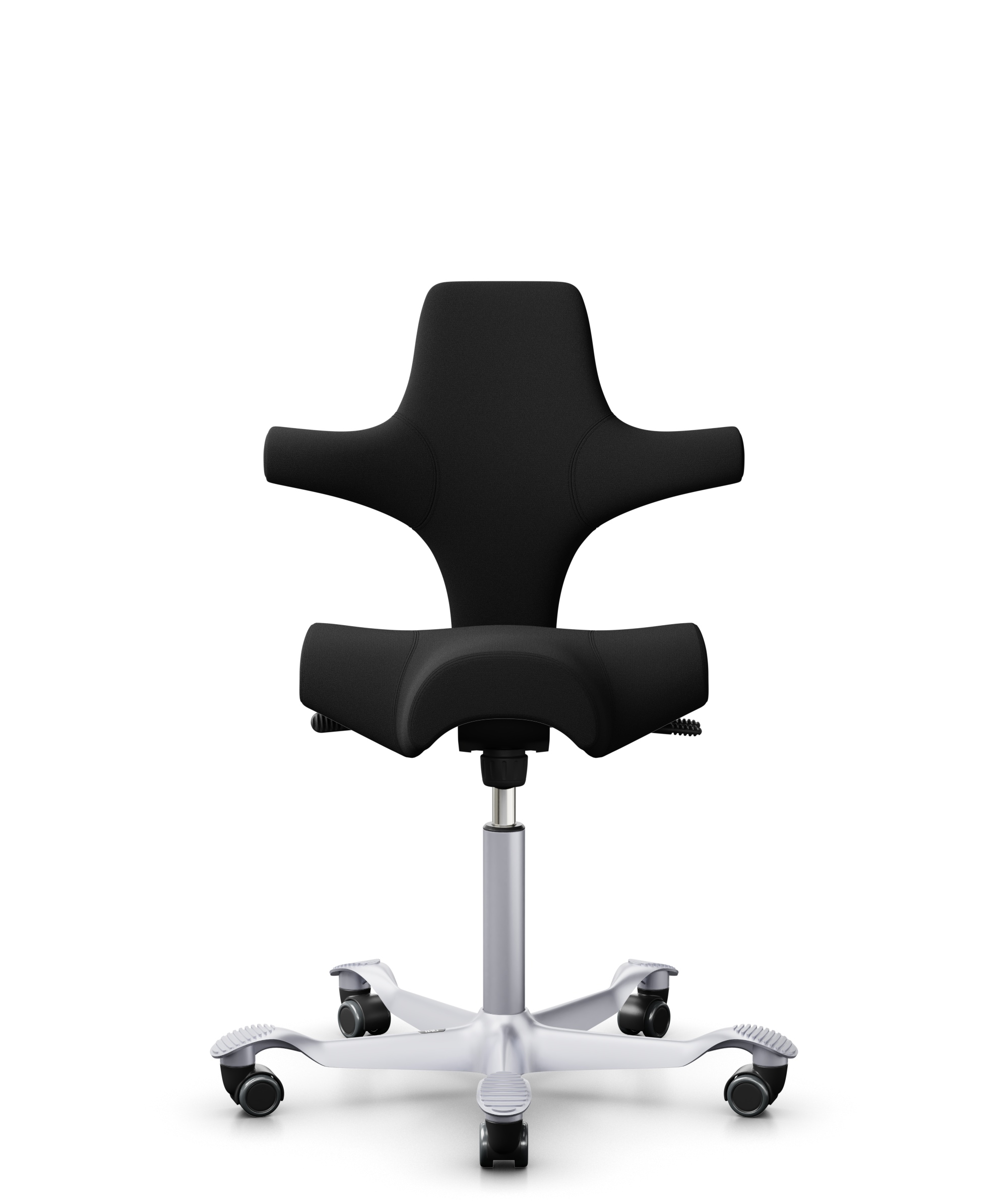 HAG Capisco 8106 Stoff Xtreme Schwarz Gestell Silber
