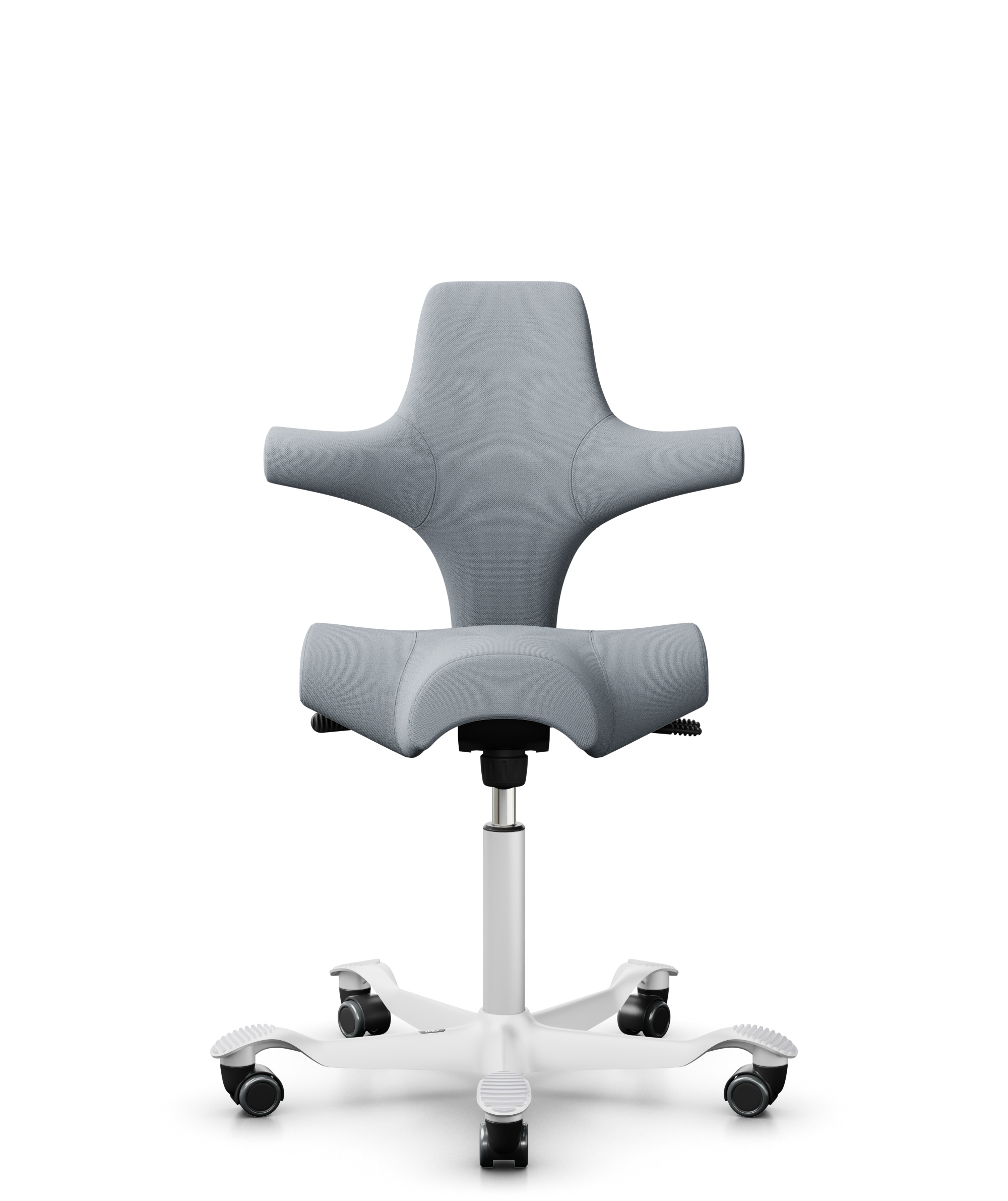 HAG Capisco 8106 Stoff Select Hellgrau Gestell Weiss