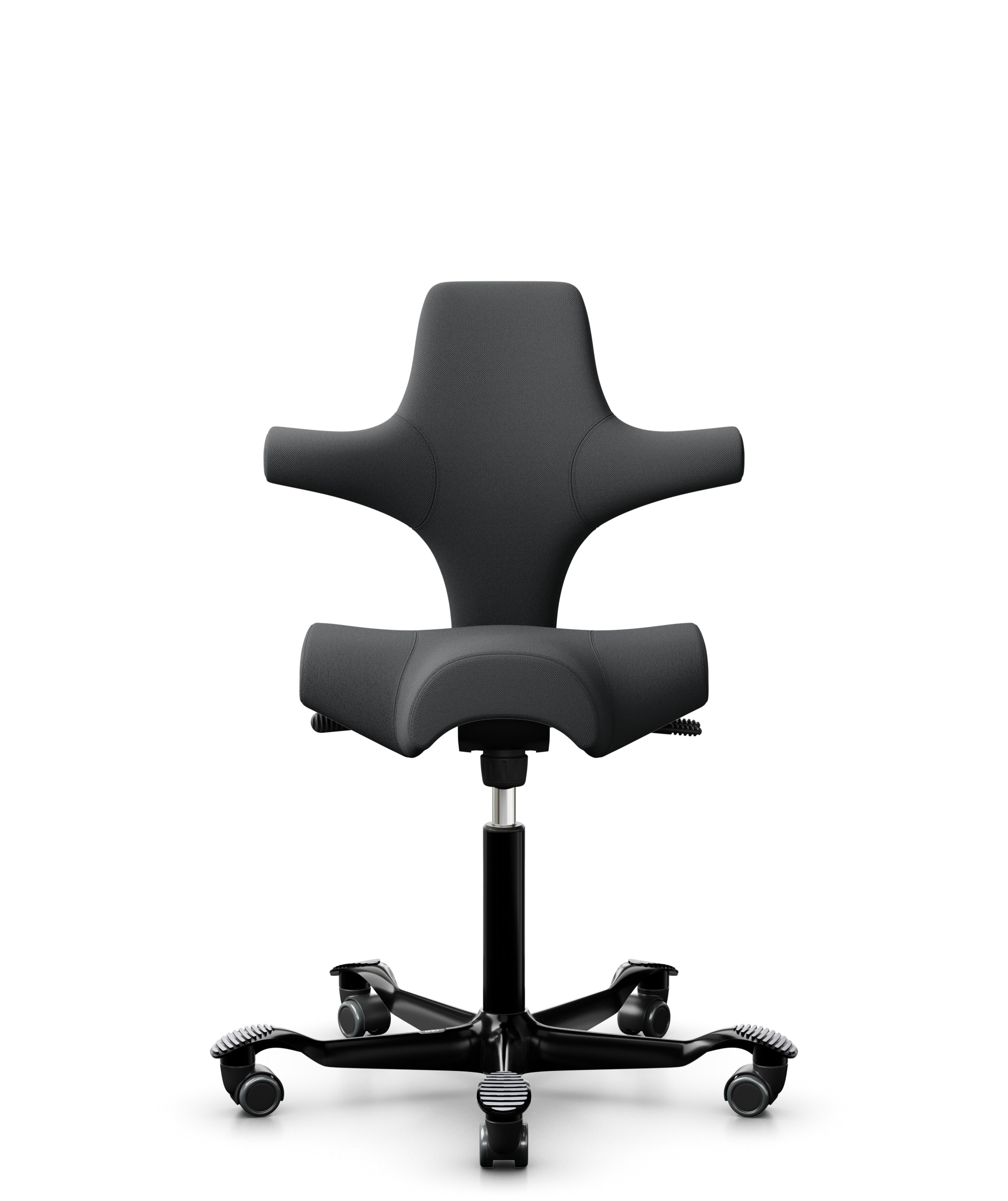 HAG Capisco 8106 Stoff Select Dunkelgrau Gestell Schwarz