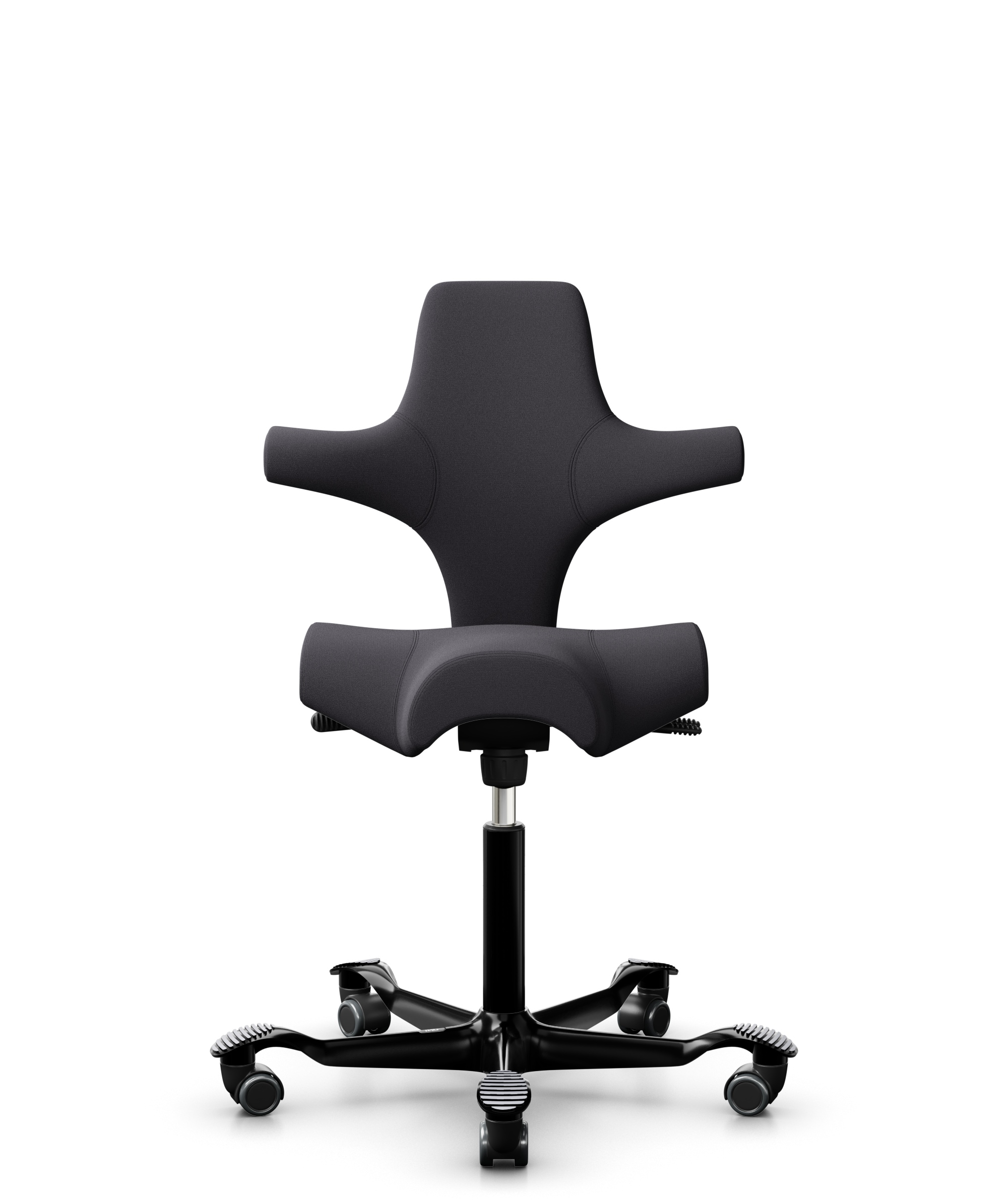 HAG Capisco 8106 Stoff Xtreme Dunkelgrau Gestell Schwarz