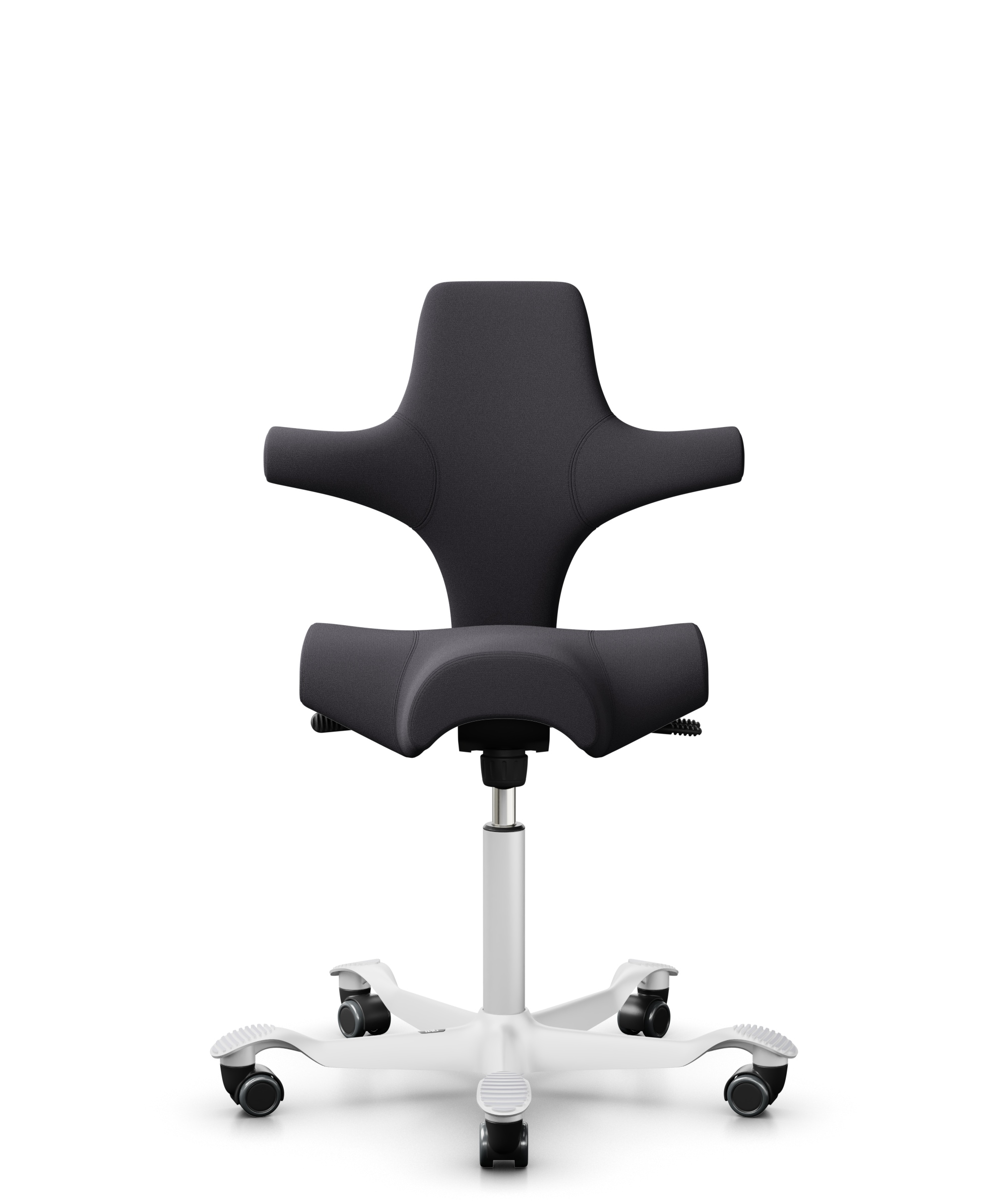 HAG Capisco 8106 Stoff Xtreme Dunkelgrau Gestell Weiss