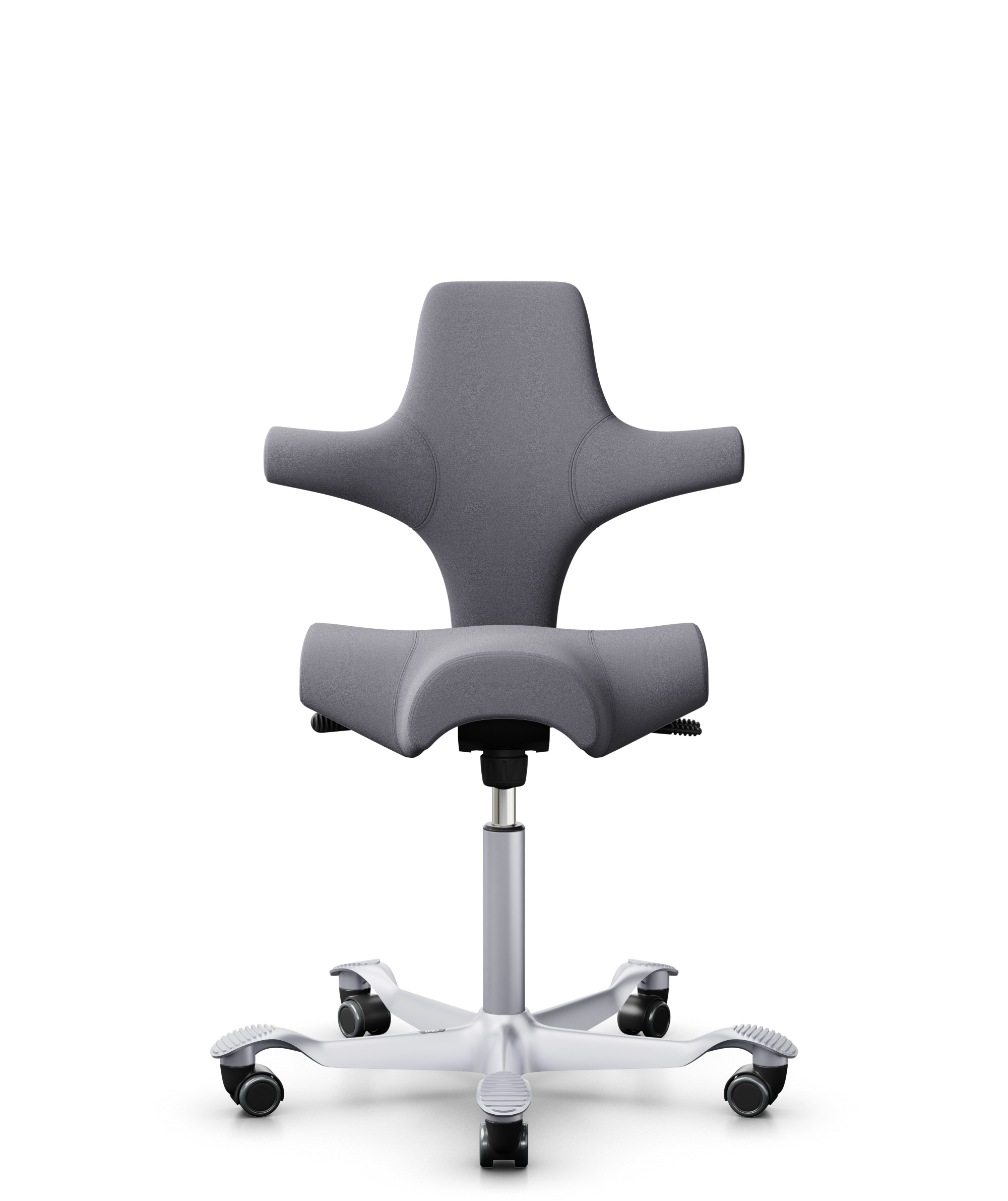 HAG Capisco 8106 Stoff Xtreme Grau Gestell Silber