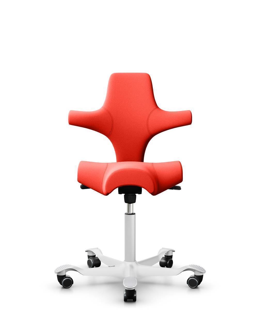 HAG Capisco 8106 Stoff Xtreme Orange Gestell Weiss