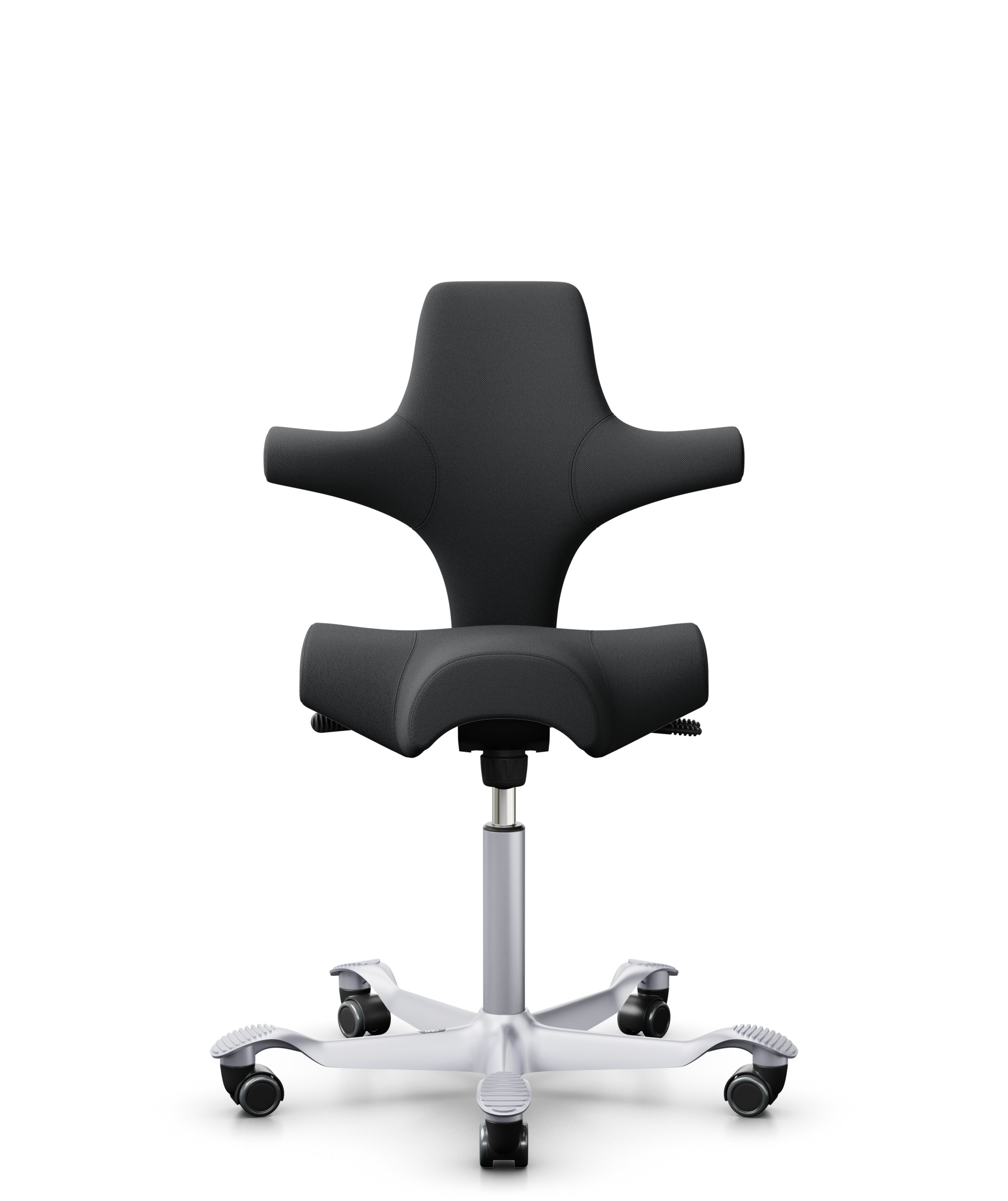 HAG Capisco 8106 Stoff Select Anthrazit Gestell Silber