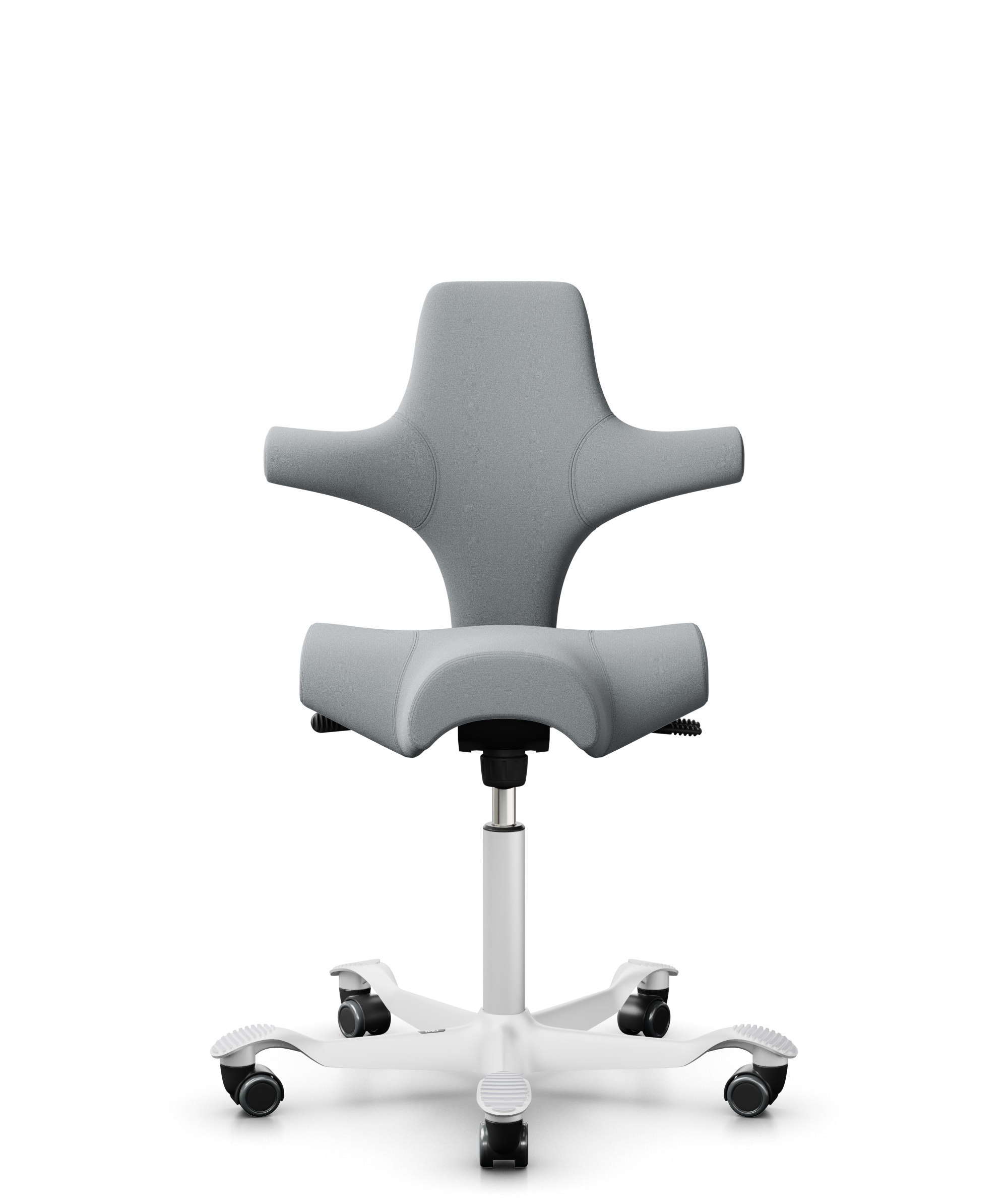HAG Capisco 8106 Stoff Xtreme Hellgrau Gestell Weiss