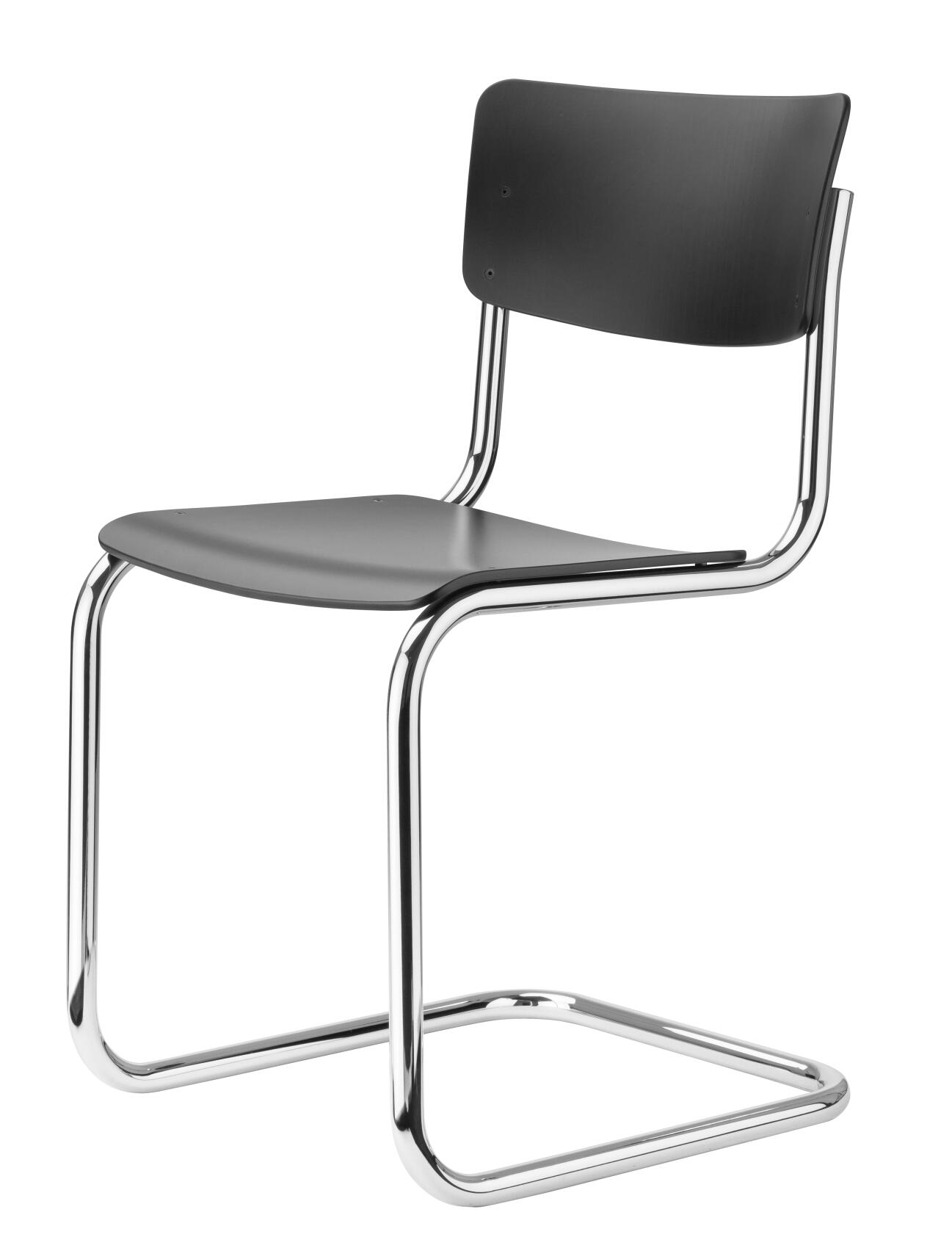 Thonet S43 Freischwinger Stuhl Buche schwarz Sofort Lieferbar