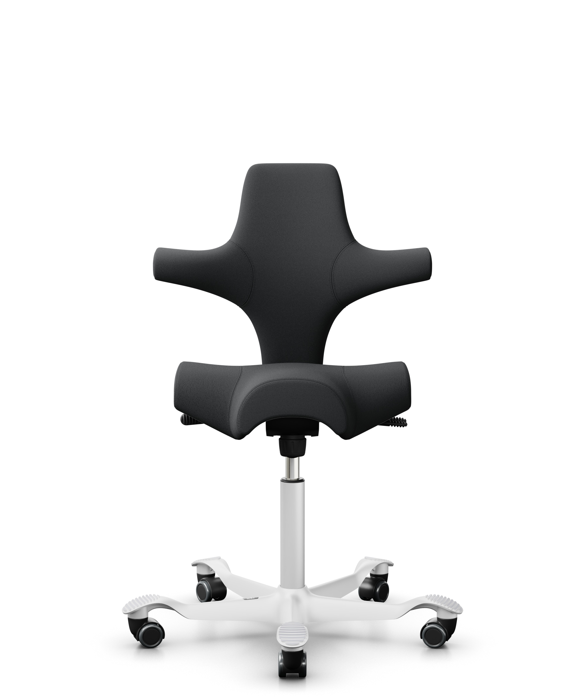 HAG Capisco 8106 Stoff Select Anthrazit Gestell Weiss